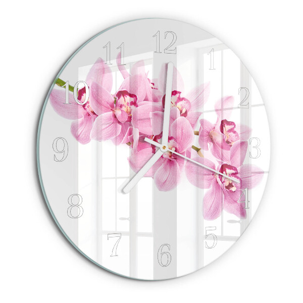 Orologio rotondo Orchidea