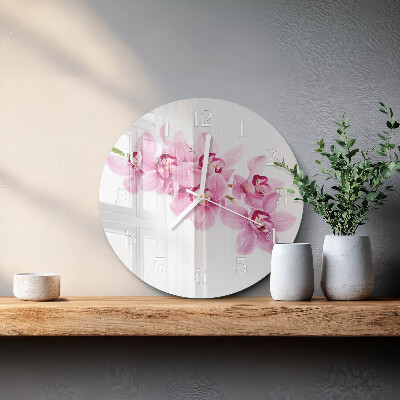 Orologio rotondo Orchidea