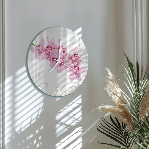 Orologio rotondo Orchidea