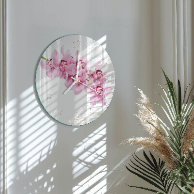 Orologio rotondo Orchidea