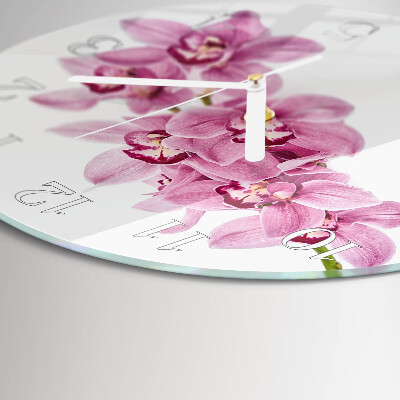 Orologio rotondo Orchidea