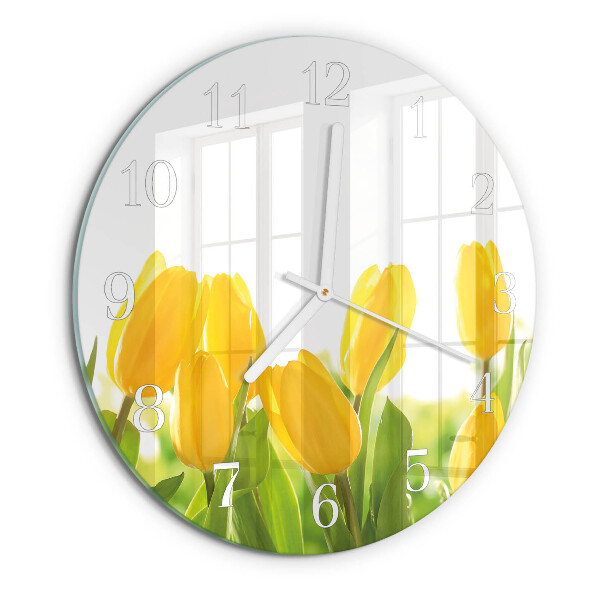 Orologio rotondo Tulipani