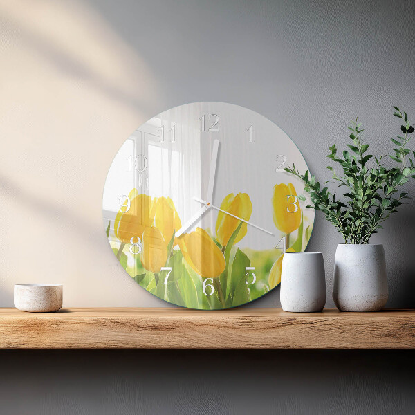 Orologio rotondo Tulipani