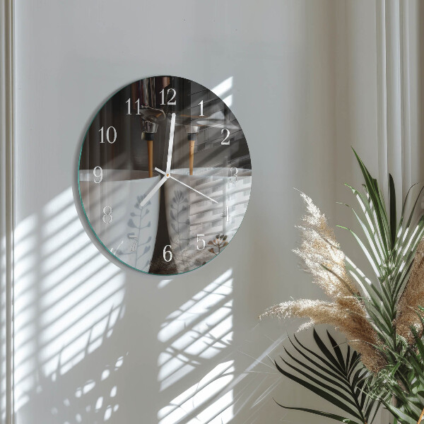 Orologio rotondo Macchina da caffè