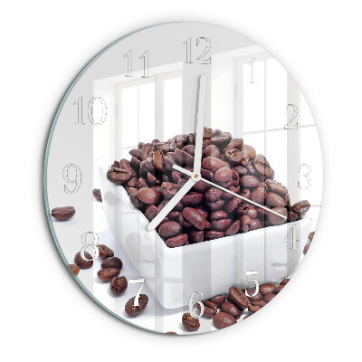 Orologio rotondo chicchi di caffè