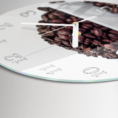 Orologio rotondo chicchi di caffè
