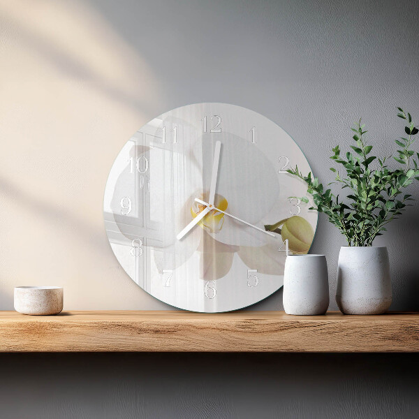 Orologio rotondo Orchidea