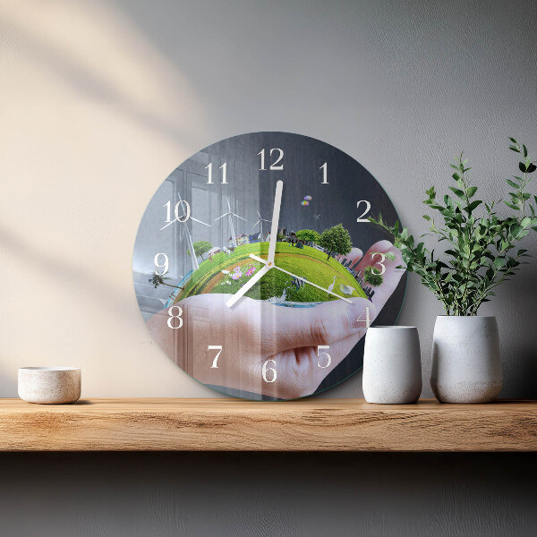 Orologio rotondo Terra di Mano