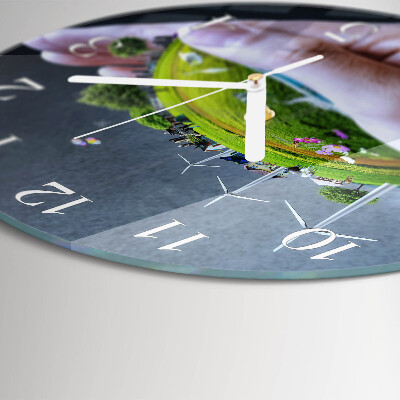 Orologio rotondo Terra di Mano
