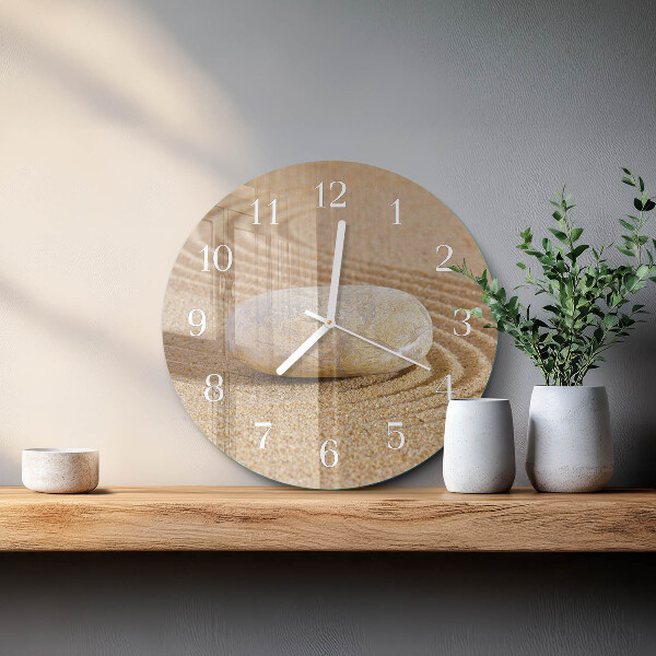 Orologio rotondo Sabbia di pietra
