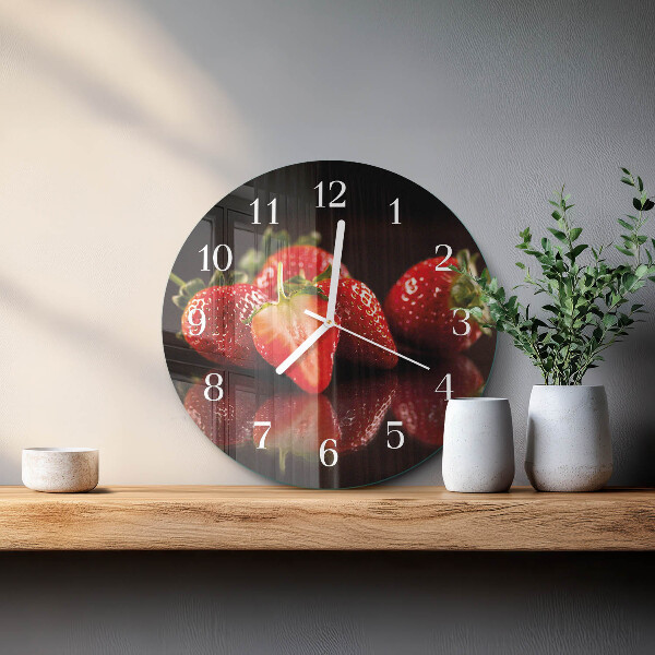 Orologio rotondo Fragole