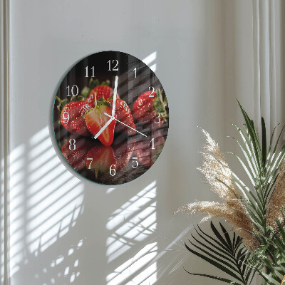 Orologio rotondo Fragole