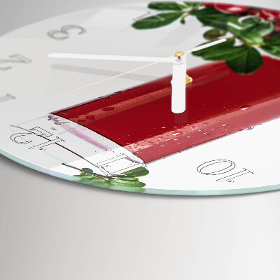 Orologio rotondo mirtilli rossi