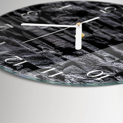 Orologio rotondo Pietre