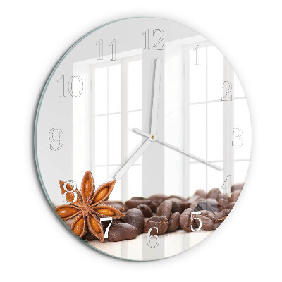 Orologio rotondo chicchi di caffè