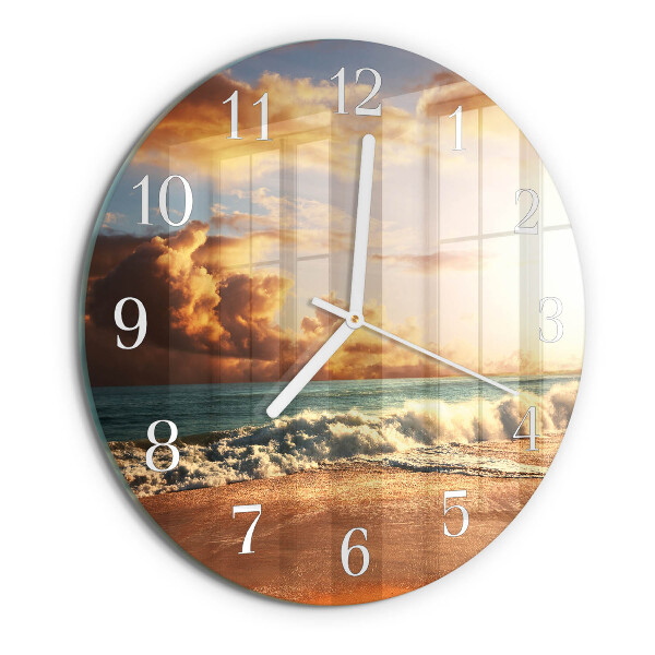 Orologio rotondo Costa sabbiosa