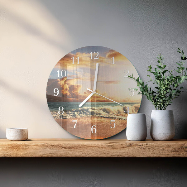 Orologio rotondo Costa sabbiosa
