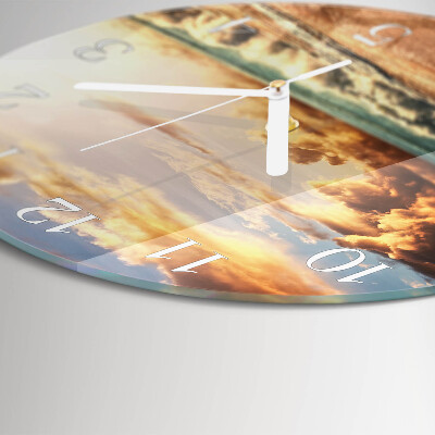 Orologio rotondo Costa sabbiosa