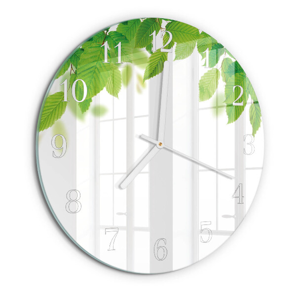 Orologio rotondo Foglie