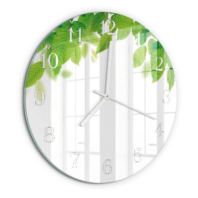 Orologio rotondo Foglie