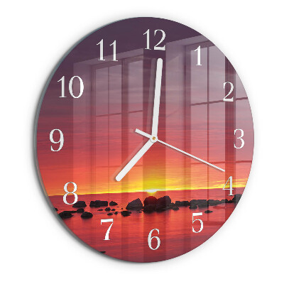 Orologio rotondo Tramonto