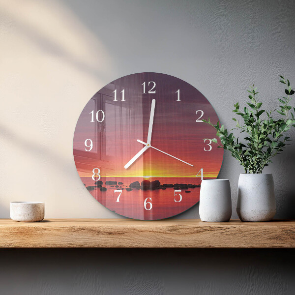 Orologio rotondo Tramonto