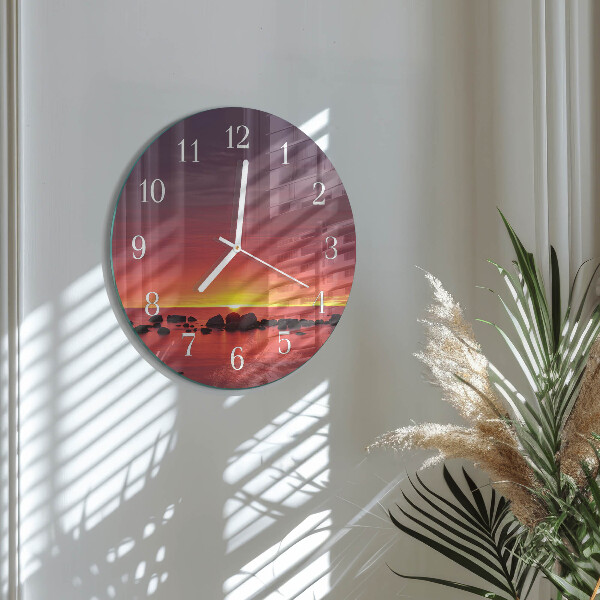 Orologio rotondo Tramonto