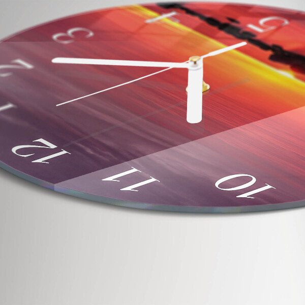 Orologio rotondo Tramonto