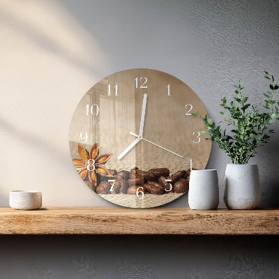 Orologio rotondo chicchi di caffè