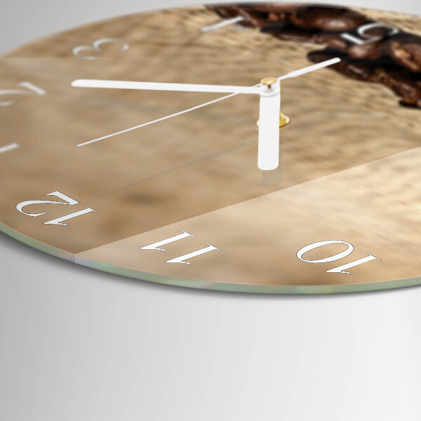 Orologio rotondo chicchi di caffè