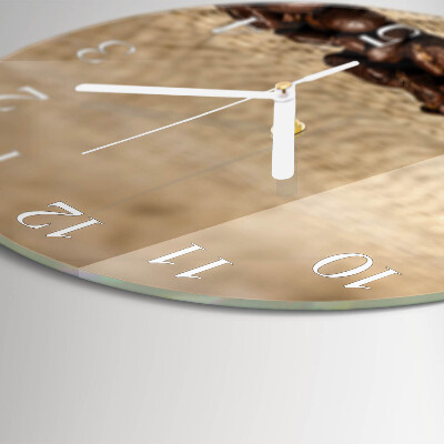 Orologio rotondo chicchi di caffè