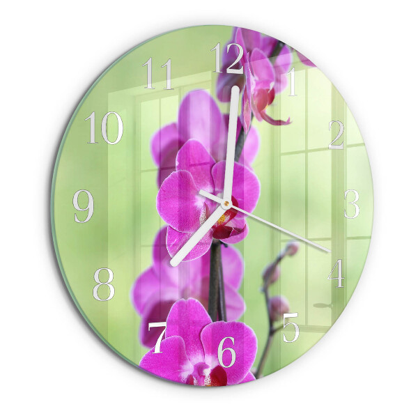 Orologio rotondo Orchidea
