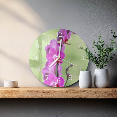 Orologio rotondo Orchidea