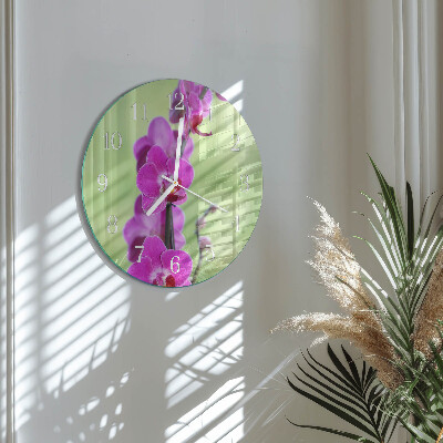 Orologio rotondo Orchidea