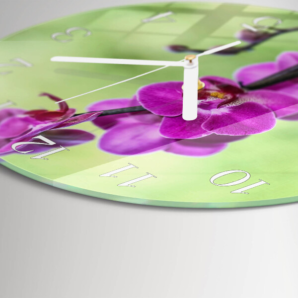 Orologio rotondo Orchidea
