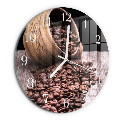 Orologio rotondo chicchi di caffè