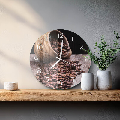 Orologio rotondo chicchi di caffè