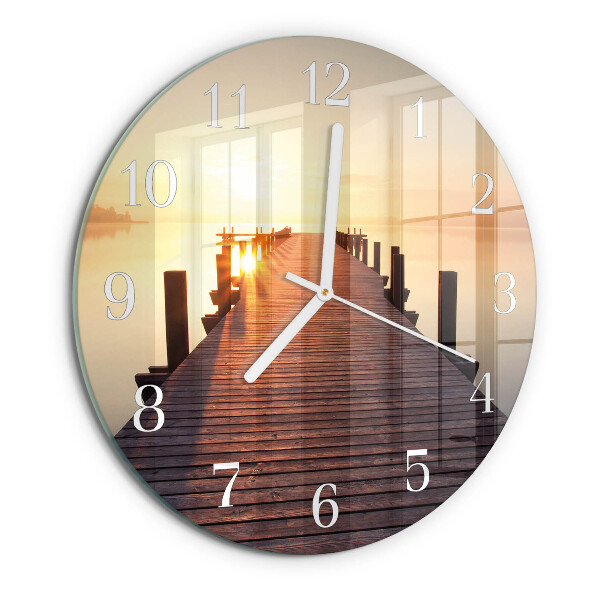 Orologio rotondo Ponte sul lago