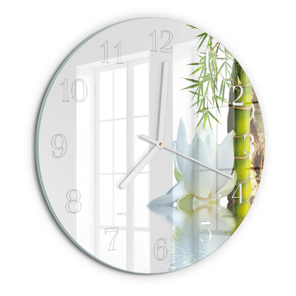 Orologio rotondo Bambù