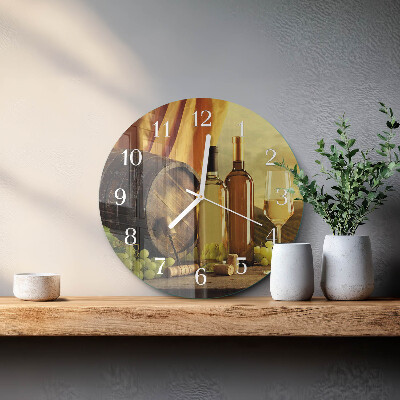 Orologio rotondo Botte di vino