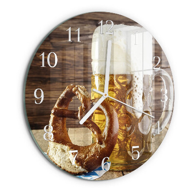 Orologio rotondo Pretzel alla birra