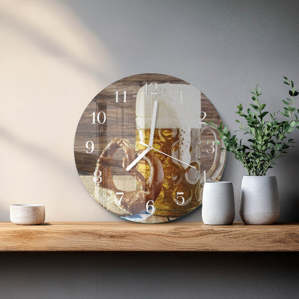 Orologio rotondo Pretzel alla birra