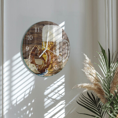 Orologio rotondo Pretzel alla birra
