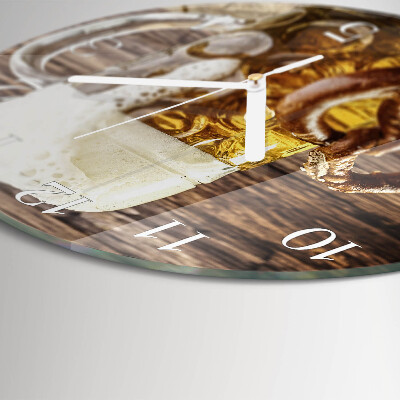 Orologio rotondo Pretzel alla birra