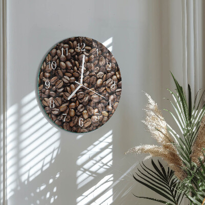 Orologio rotondo chicchi di caffè