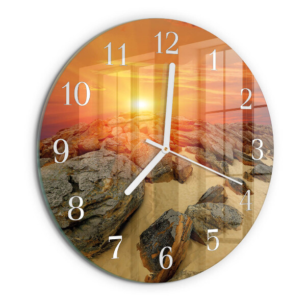 Orologio rotondo Tramonto