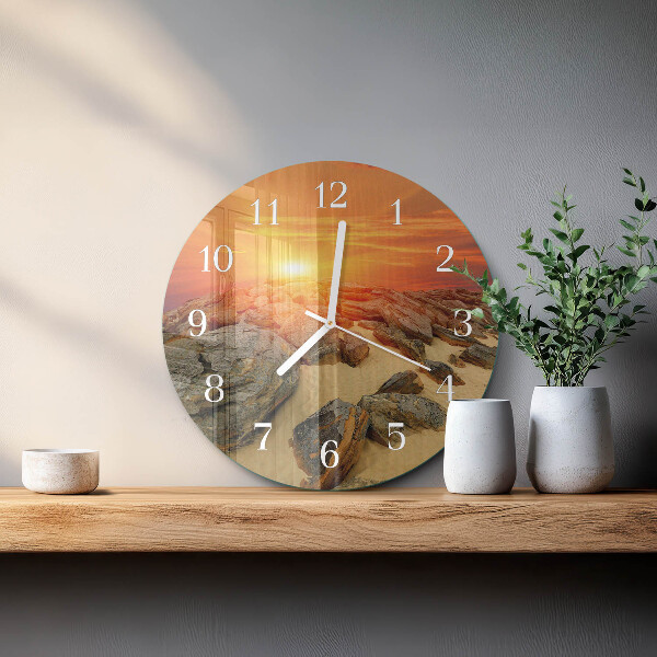 Orologio rotondo Tramonto