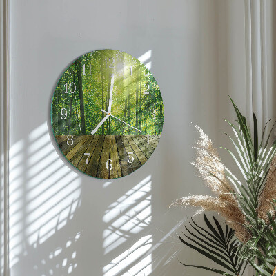 Orologio rotondo Bambù