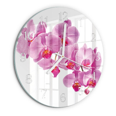 Orologio rotondo Orchidea