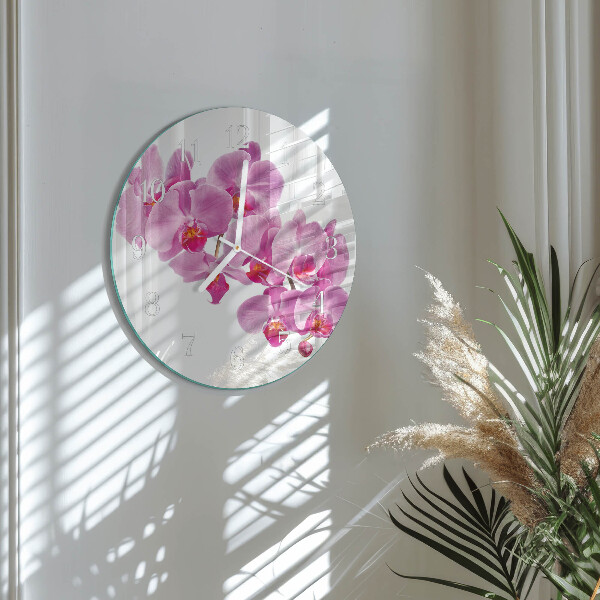Orologio rotondo Orchidea